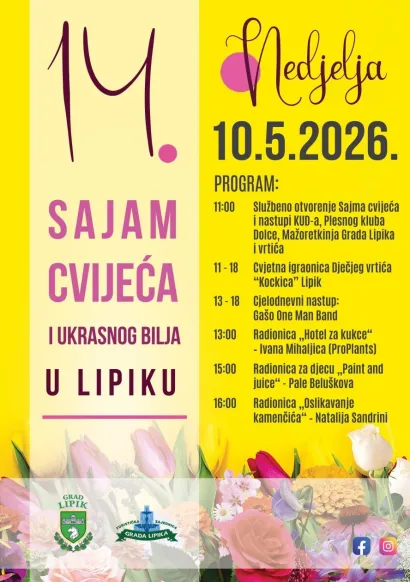Program ovogodi&scaron;njeg sajma cvijeća u Lipiku