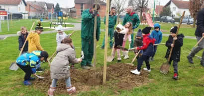 Akciji su se priključili i mali&scaron;ani iz Dječjeg vrtića Ciciban/ Foto: Grad Bjelovar