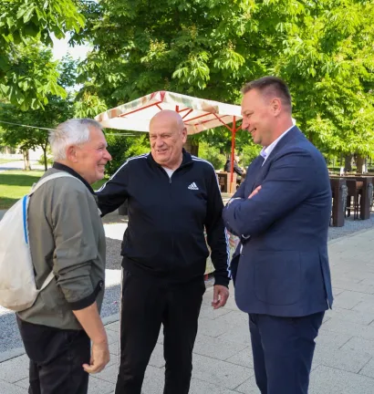 Župan se na korzu družio s građaima/Foto: BBŽ