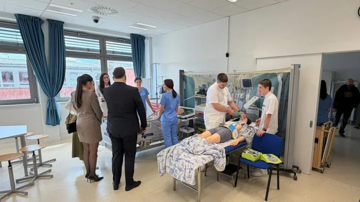 Gosti su obi&scaron;li Regionalni centar kompetentnosti/Foto: Medicinska &scaron;kola Bjelovar