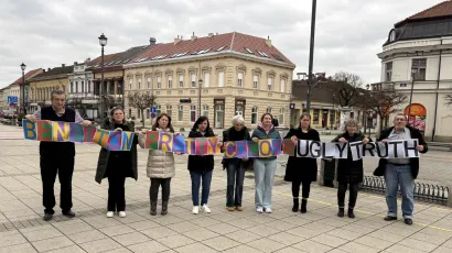 Pripreme za prosvjed/Foto: Novi sindikat