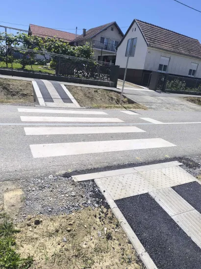Uređeni su pje&scaron;ački prijelazi na nekoliko lokacija/Foto: Grad Pakrac