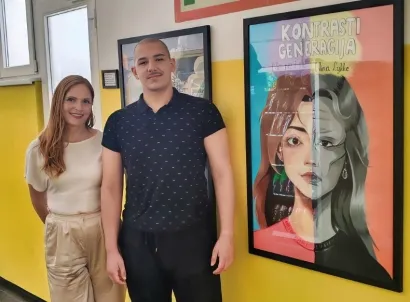 Nastavnica Kristina Vidak primijetila je Markov talent/Foto: Privarni album