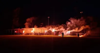 Priređena je i velika bakljada/Foto: NK Ribar Končanica