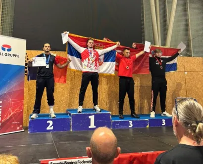 Mihael je zadovoljan ostvarenim rezultatom/Foto: Savate klub &Scaron;an