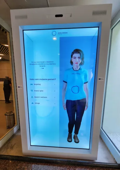 Hologram odgovara na pitanja korisnika i daje im savjete/Foto: Nikica Puhalo/MojPortal.hr