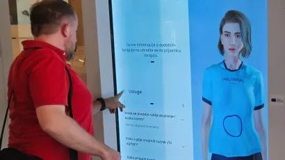 Holobox je samostojeći hologramski sustav koji omogućuje trodimenzionalni prikaz digitalnog sadržaja/Foto: Nikica Puhalo/MojPortal.hr