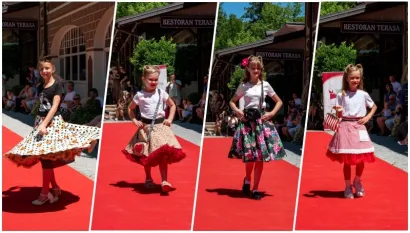 Modna revija kod barkonog restorana Terasa/Foto: Sa&scaron;a Selihar