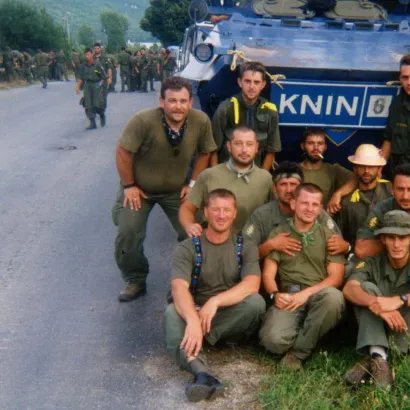 U oslobođenom Kninu/Foto: Gradski muzej Bjelovar