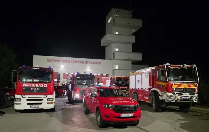 U pomoć je upućeno i 8 vozila/Foto: Vatrogasna zajednica BBŽ