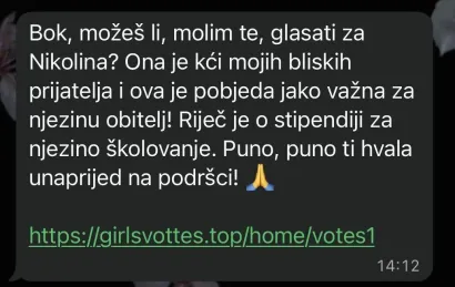 Sporna poruka/Foto: Screenshot