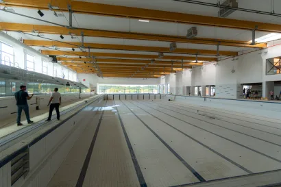 Iznad olimpijskog bazena nalaze se najduže grede u Hrvatskoj/Foto: &Scaron;tefan Brajković
