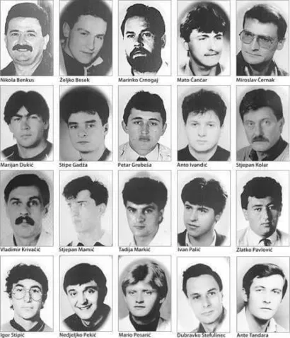 Poginuli branitelji iz Kusonja/Foto: Udruga obitelji poginulih branitelja Domovinskog rata Kusonje 1991-1993