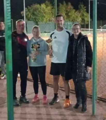 Pobjednici turnira Dejan Dragičević i Mirela Virag Miota/Foto: HATK Daruvar