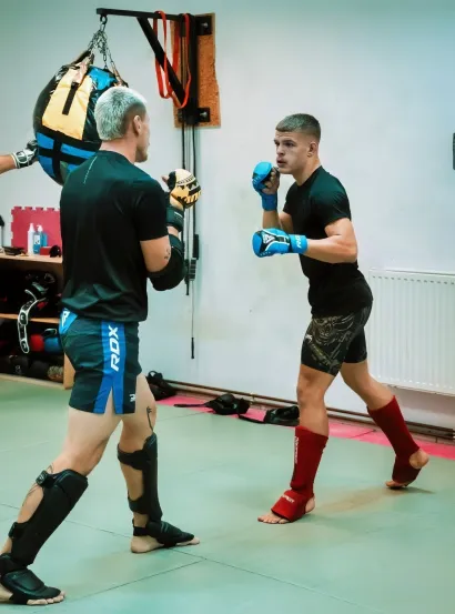 Sparing s Ivanom Ki&scaron;em/Foto: Privatni album