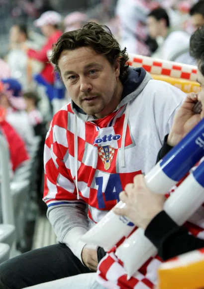 Alen Peternac kao navijač snimljen u Areni Zagreb na Svjetskom prvenstvu u rukometu 2009. godine/Foto: Ronald Gorsic/CROPIX