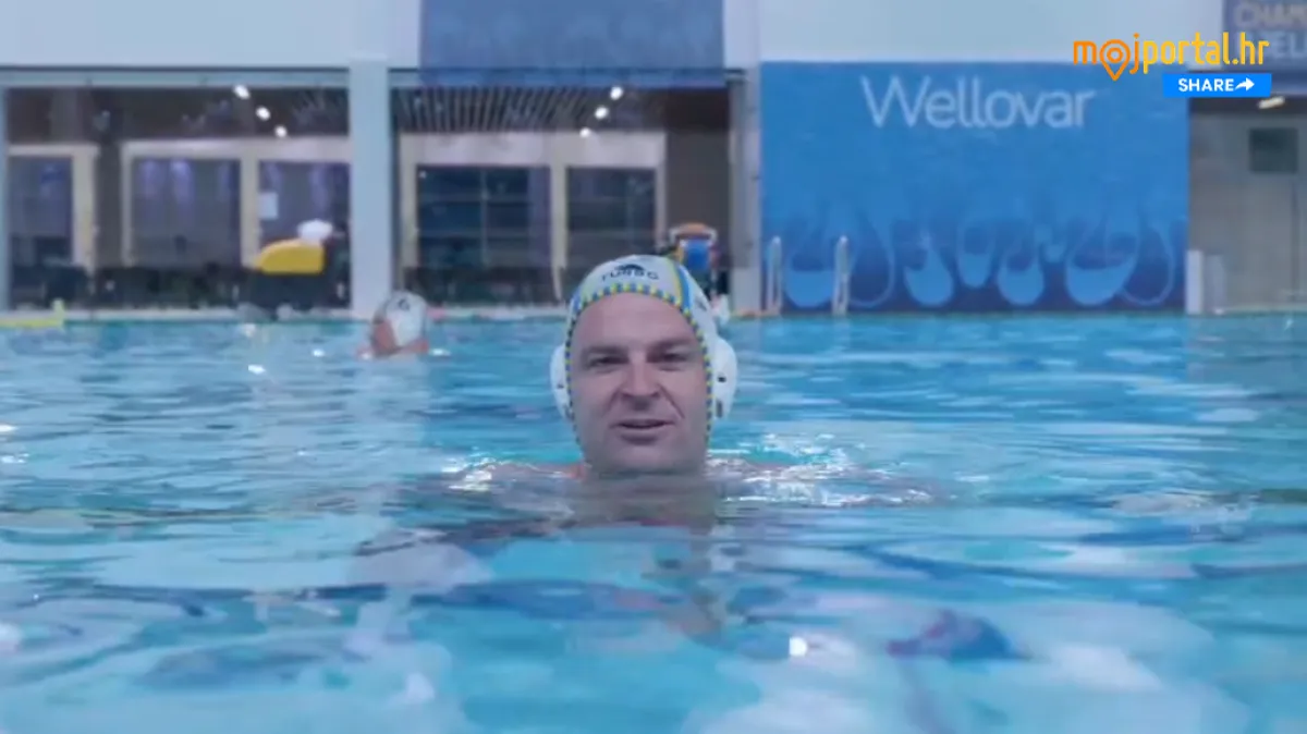 Dario Hrebak u vaterpolo izdanju/Foto: screenshot