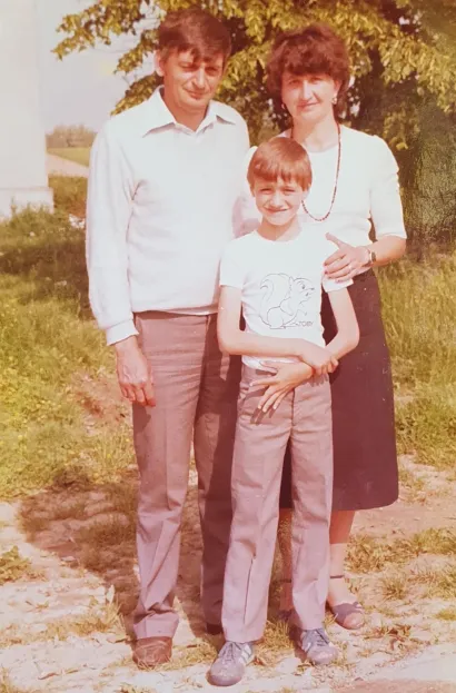 Sa suprugom Mirom i sinom Matijom/Foto: Privatni album