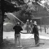 Vatrogasna vježba s kraja osamdesetih godina/Foto: Monografija "Daruvarski vatrogasci - 140 godina DVD-a Daruvar