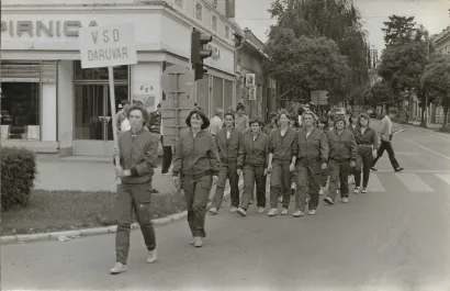 Vatrogasno natjecanje mladeži ZOB Zajednice općina Bjelovar/Foto: Monografija "Daruvarski vatrogasci - 140 godina DVD-a Daruvar