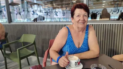 Dubravka Doležal na kupanje je stigla iz Hercegovca/Foto: Slavica Trgovac Martan