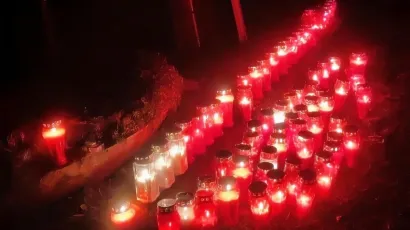 Na mjestu nesreće je puno lampa&scaron;a/Foto: Privatni album