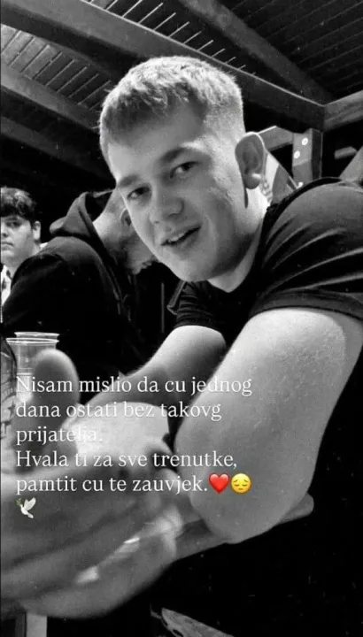 Jedna od dirljivih poruka na dru&scaron;tvenim mrežama/Foto: Privatni album