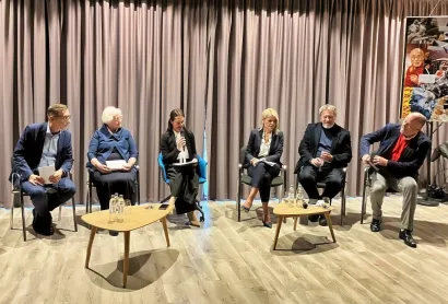Miro Gavran, Leonora Janotov&aacute;, Tanja Novotni Golubić, Jasna Vaniček-Fila, Tihomir Cipek i Jiř&iacute; Kuděla/Foto: Tea Vesel&aacute;kov&aacute;Hristo HristovFoto: Tea Vesel&aacute;kov&aacute;