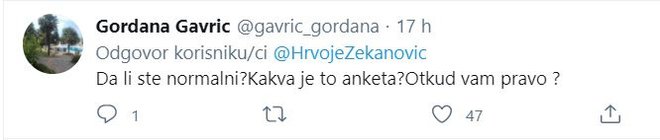 Zekanović nije dobro prošao na Twitteru