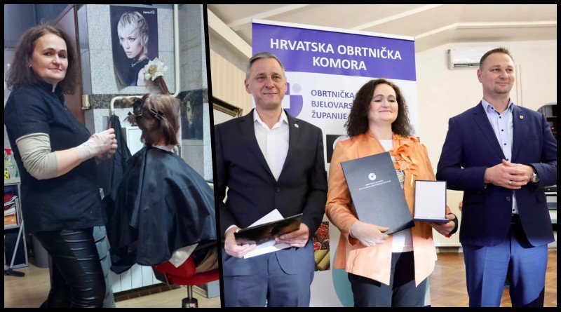 Fotografija: Ksenija Duk iz Garešnice našla se među dobitnicima priznanja Zlatne ruke/ Foto: KruGarešnica.info/BBŽ