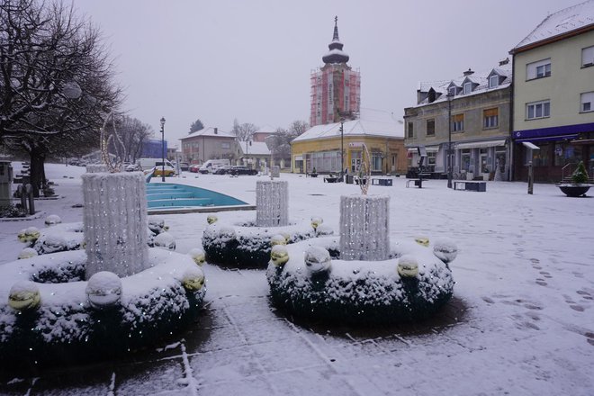 Trg kralja Tomislava pod snijegom/ Foto: Tomislav Kukec/MojPortal
