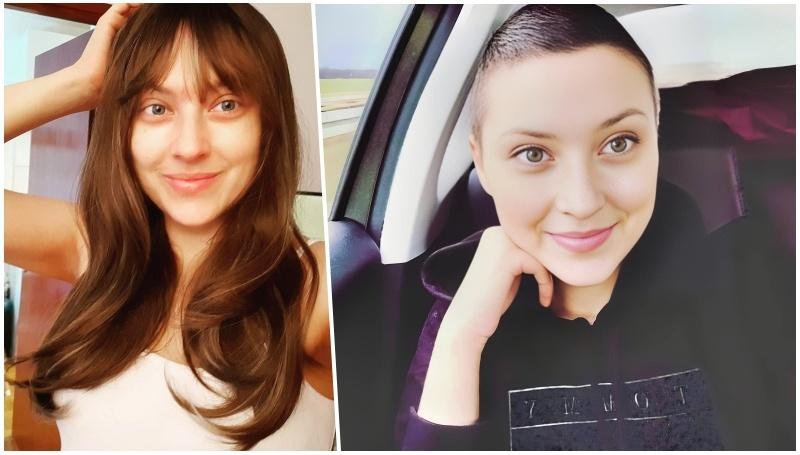 Fotografija: Lucija Živković prije bolesti (lijevo) i nakon što se razboljela (desno). I prije i sada, osmijeh joj ne silazi s lica/ Foto: Privatni album