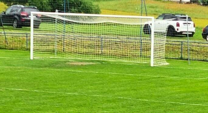 Fotografija: Gol koji je ukraden sa stadiona u Mihaljevcima/Foto: NK Croatia Mihaljevci