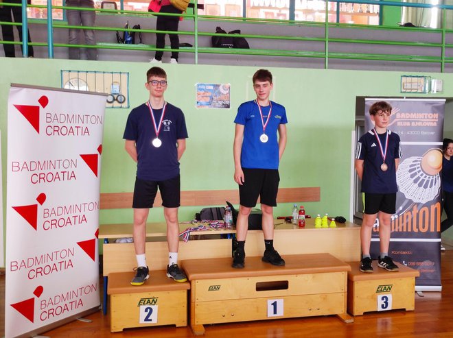 Vid Borota osvojio je 1. mjesto/Foto: Badminton klub Bjelovar