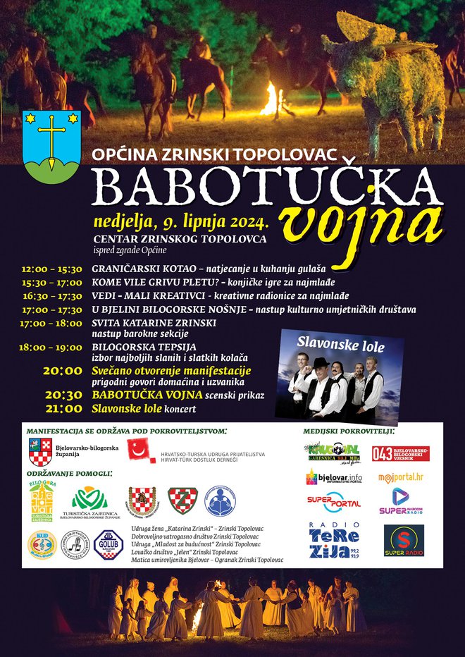 Detalja program manifestacija/Foto: Općina Zrinski Toplovac