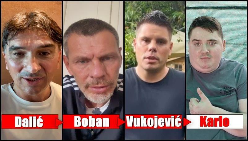 Fotografija: Zlatko Dalić, Zvone Boban i Ognjen Vukojević poslali su video poruke podrške Karlu Kolaru iz Pakraca
