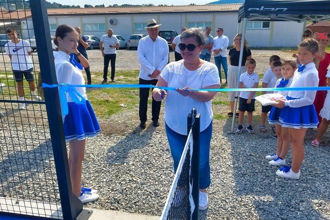 Teren je rezanjem vrpce svečano otvorila gradonačelnica Anamarija Blažević/Foto: Mario Barać/MojPortal.hr