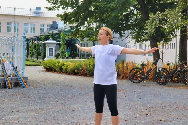 Vježbanje na otvorenom vodila je magistra fizioterapije Danijela Babojelić/Foto: Compas.hr