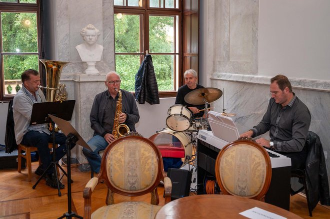 Swing Time kvartet svirao je na promociji/Foto: Predrag Uskoković/Grad Daruvar