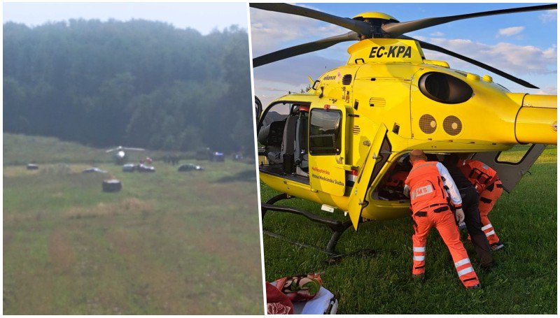 Fotografija: Foto: Zavod za hitnu medicinu RH, FB Policija zaustavlja Čazma