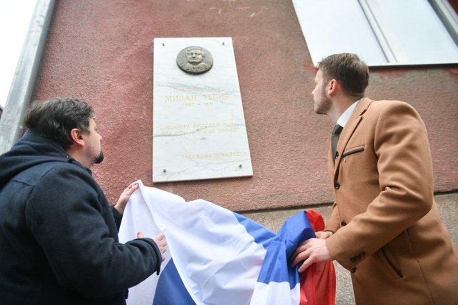 U Banjaluci je otkrivena ploča zloglasnom majoru/Foto: X Draško Stanivuković