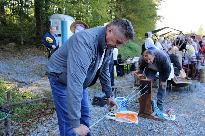 Pletenje užadi na stroju iz 1776./Foto: Slavica Trgovac Martan