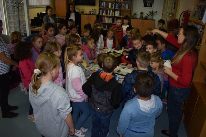 U knjižnici je vladala prava gužva/Foto: Gradska knjižnica Mato Lovrak