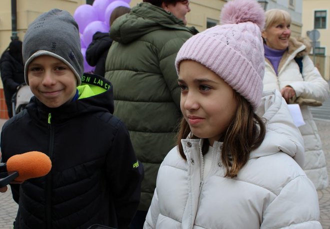 Bjelovarski ''palčići'' ovog su petka bili prave medijske zvijezde/Foto: Slavica Trgovac Martan