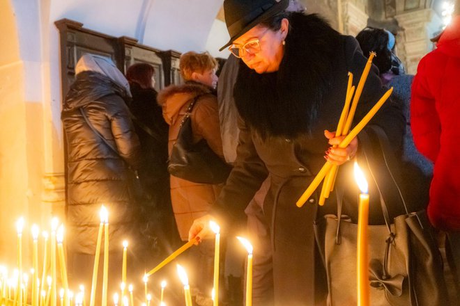 Dobre želje za novu godinu vjernici su uputili Bogu/Foto: Štefan Brajković