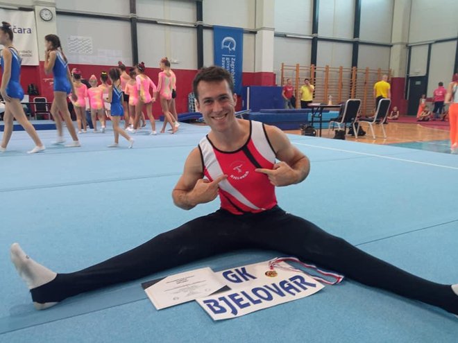 Tomislav Cug osvojio je povijesnu medalju za bjelovarsku gimnastiku/ Foto: Gimnastički klub Bjelovar