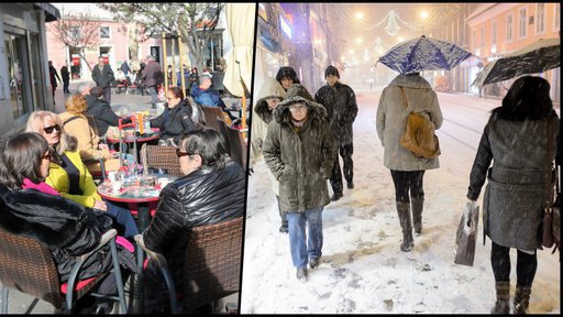 VREMENSKI TOBOGAN Temperature idu do proljetnih 17°C, a onda ponovno pripremite kapute