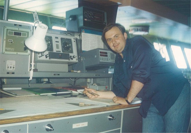 Navigacijski stol broda ''Velebit'' 1982./Foto: Davor Marukić