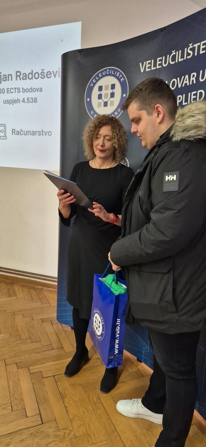 Najbolji studenti dobili su Dekanove nagrade/Foto: Grad Bjelovar