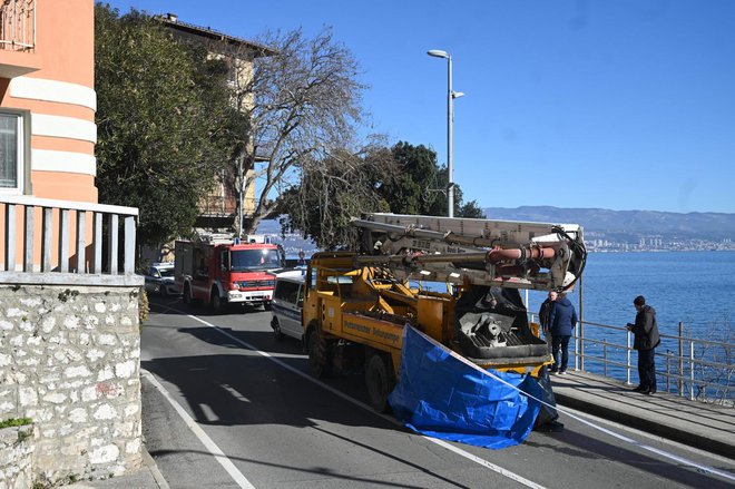 Mjesto strašne nesreće u Lovranu/Foto: Teo Kamov/CROPIX